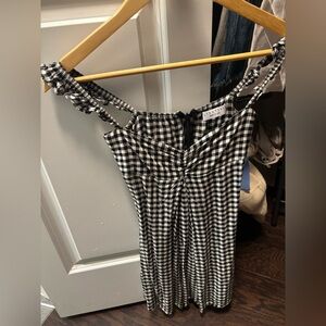 Black and White Checkered Women's dress